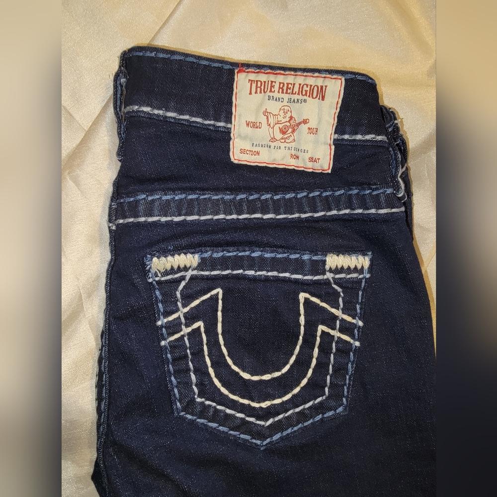 True Religion Indigo Denim with White Stitching